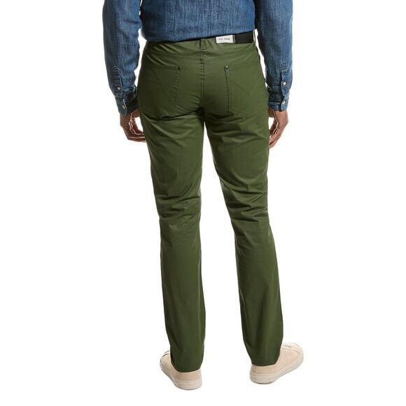 NWT John Varvatos JV-701 Regular Jeans In Army Green Mens 30 Coated Cotton $348 - Picture 2 of 10